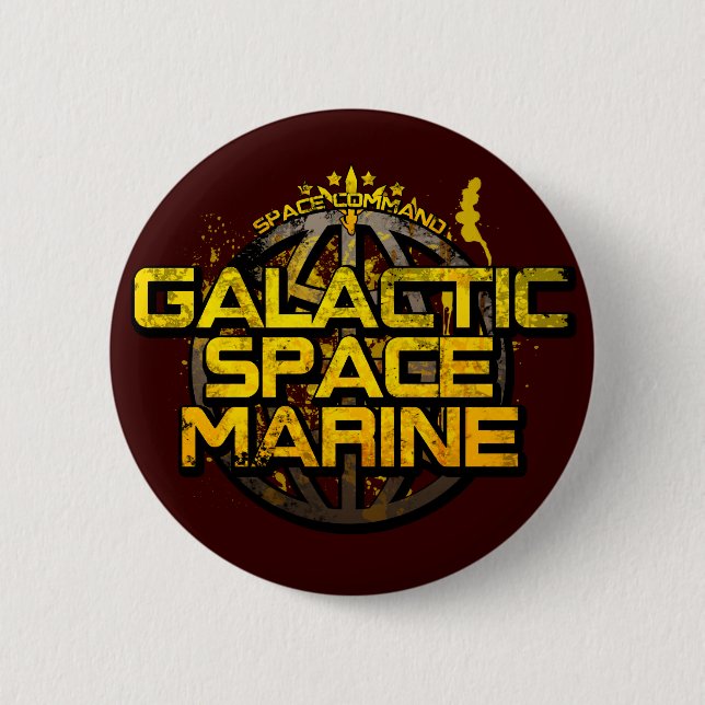 Galactic Space Marine Badge Pinback Button (Front)