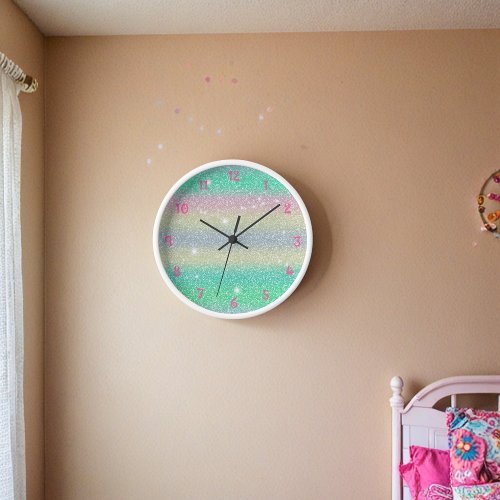 Galactic Sparkle Wall Clock