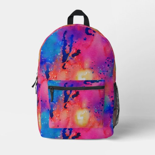 Galactic Splash Cosmic Watercolor Backpack