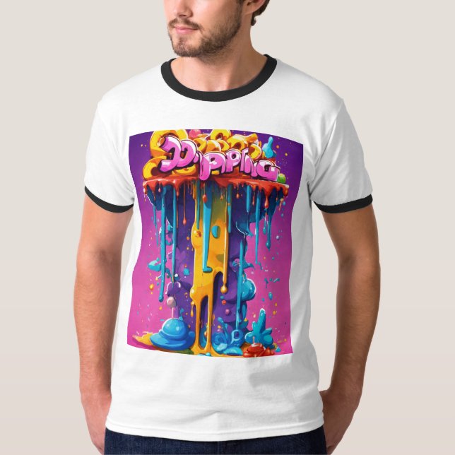 Galactic Swirl: Gravity-Themed T-Shirt (Front)