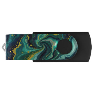 Galactic Swirls in Vivid Colors 2 Flash Drive