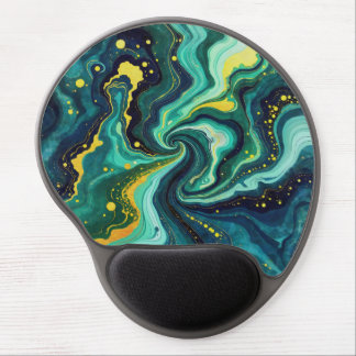 Galactic Swirls in Vivid Colors 2 Gel Mouse Pad