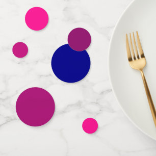 Galactic Theme Cosmic Pink to Dark Blue Gradient  Confetti