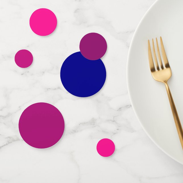 Galactic Theme Cosmic Pink to Dark Blue Gradient  Confetti (Group)