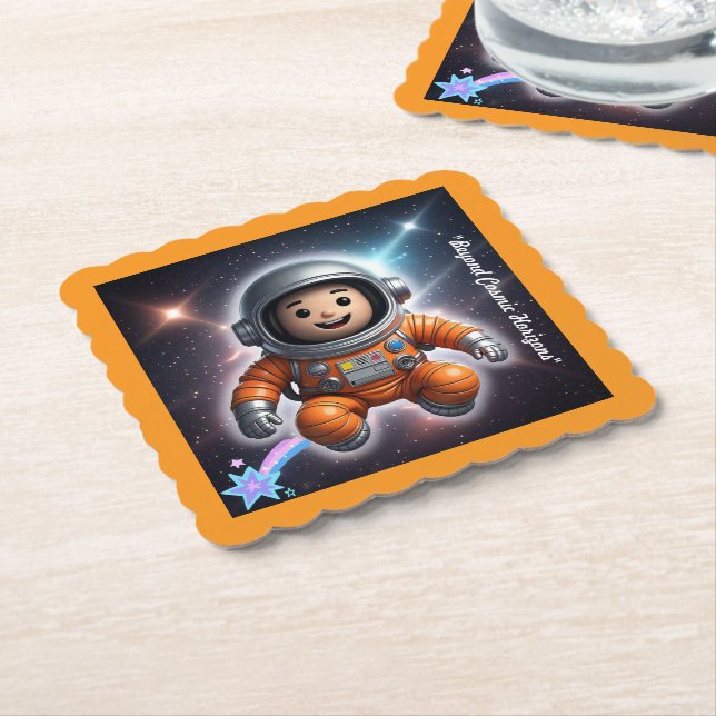 "Galactic Travel" Paper Coaster (Angled)