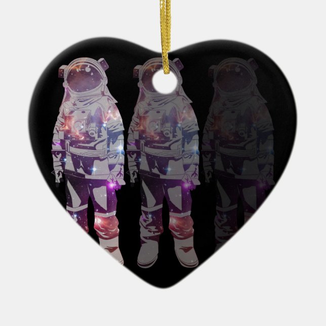 Galactic Traveler Ceramic Ornament (Front)