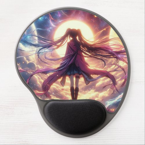Galactic Twilight Whispers of the Cosmos Gel Mouse Pad