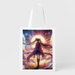 Galactic Twilight: Whispers of the Cosmos Grocery Bag