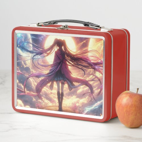 Galactic Twilight Whispers of the Cosmos Metal Lunch Box