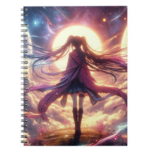 Galactic Twilight Whispers of the Cosmos Notebook