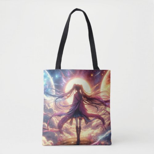 Galactic Twilight Whispers of the Cosmos Tote Bag