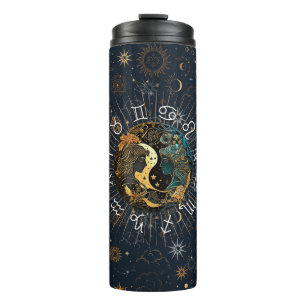 Galactic Twins - Gemini Zodiac Thermal Tumbler