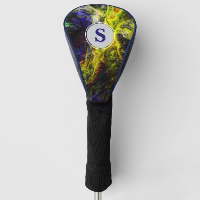 Galactic Vapors Monogram Golf Head Cover (Front)
