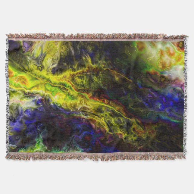 Galactic Vapors Throw Blanket (Front)
