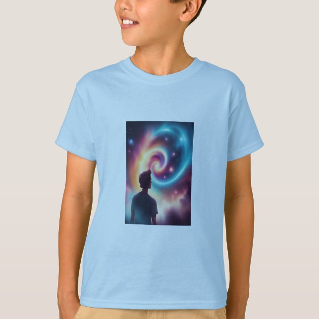 Galactic Vibes T-shirt Design Cosmic Artistry (Front)