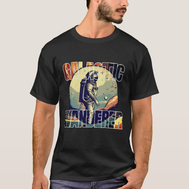 Galactic Wanderer Space Travel T-Shirt (Front)