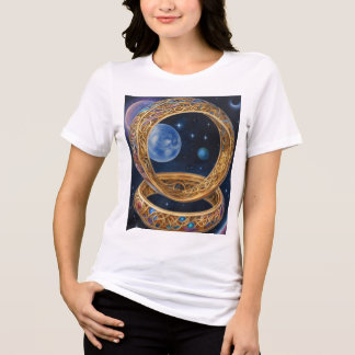 Galactic Whirl T-Shirt Design Tri-Blend Shirt
