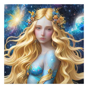 *~* Galactic Women Fantasy Cosmic Planets AP58 Photo Print