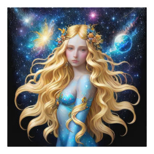 *~* Galactic Women Fantasy Cosmic Planets AP58 Photo Print