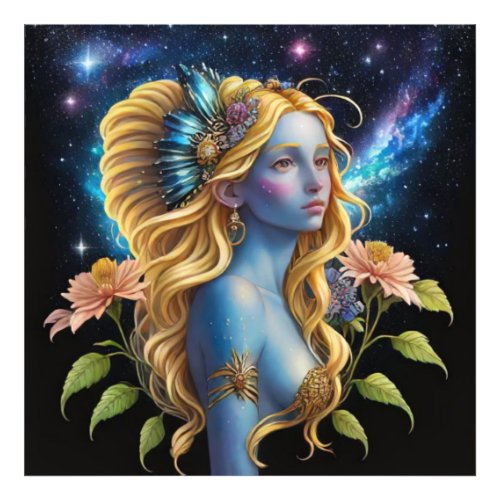  Galactic Women Fantasy Jewels AP58 Galaxy Photo Print