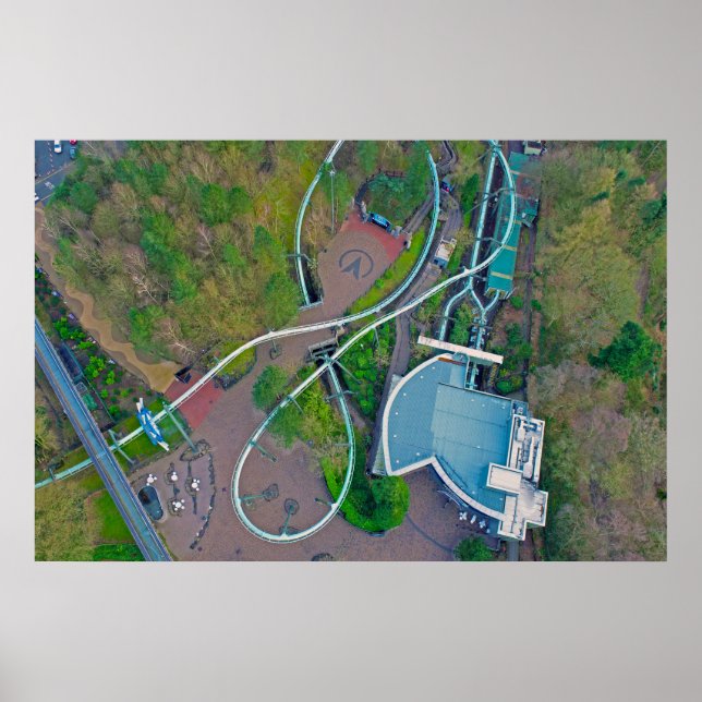 Galactica Drone | Alton Towers Resort Poster (Front)