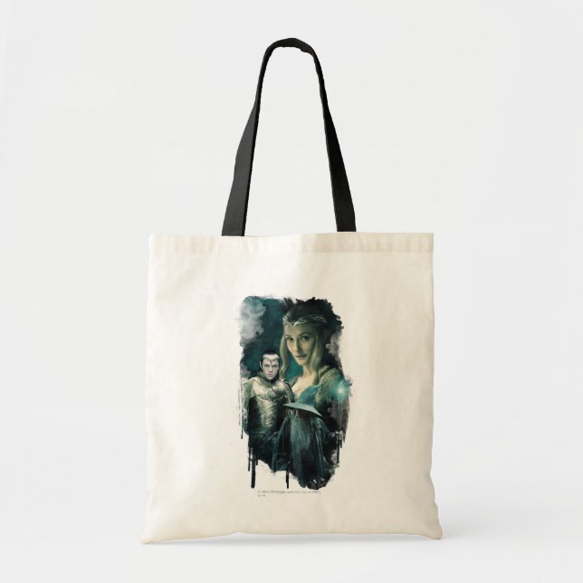 Galadriel, ELROND™, & Gandalf Graphic Tote Bag (Front)