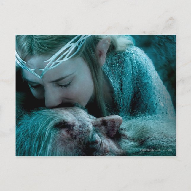 Galadriel Kisses Gandalf Postcard (Front)