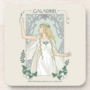 Galadriel Light of Valinor Graphic Beverage Coaster