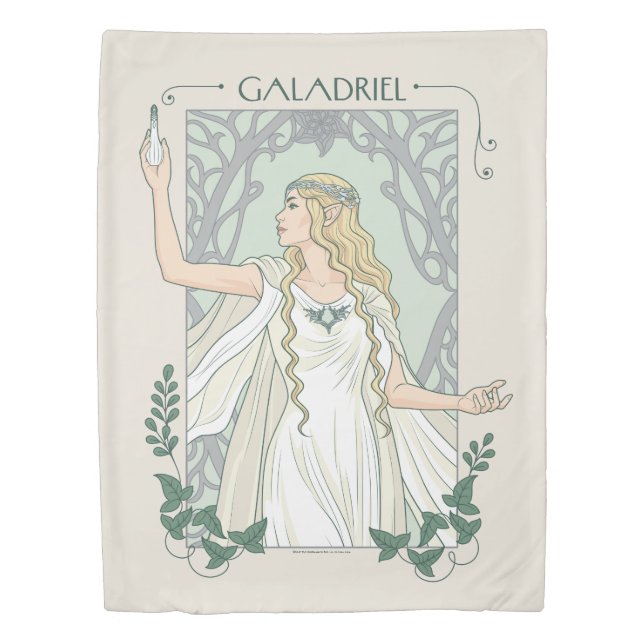 Galadriel Light of Valinor Graphic Duvet Cover (Front)