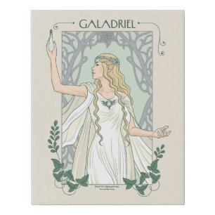 Galadriel Light of Valinor Graphic Faux Canvas Print