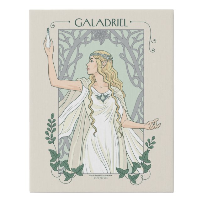 Galadriel Light of Valinor Graphic Faux Canvas Print (Front)