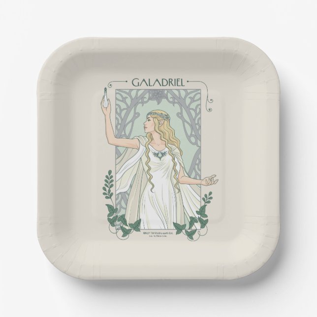 Galadriel Light of Valinor Graphic Paper Plates (Front)