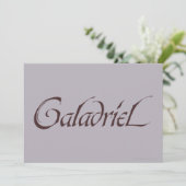 Galadriel Name Solid (Standing Front)