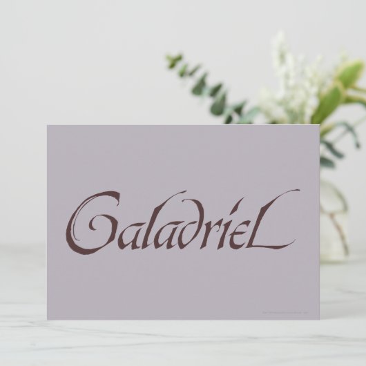 Galadriel Name Solid (Standing Front)
