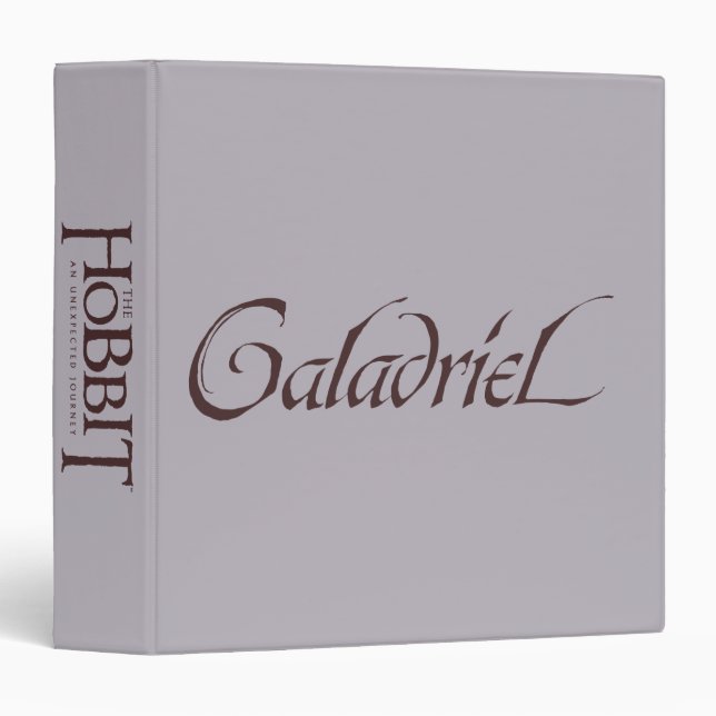 Galadriel Name Solid 3 Ring Binder (Front/Spine)