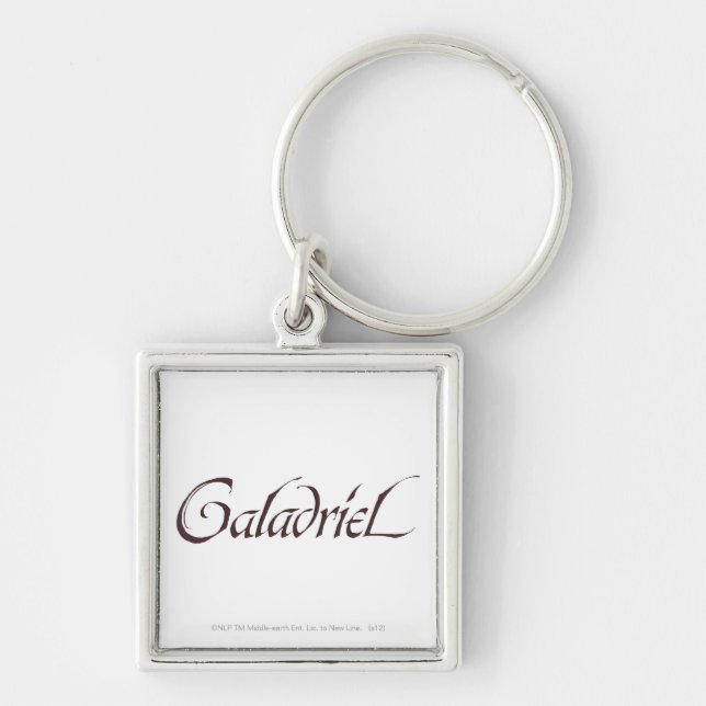 Galadriel Name Solid Keychain (Front)