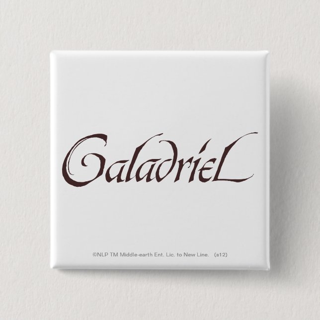 Galadriel Name Solid Pinback Button (Front)