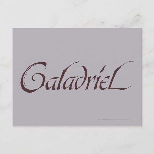 Galadriel Name Solid Postcard (Front)