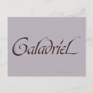Galadriel Name Solid Postcard