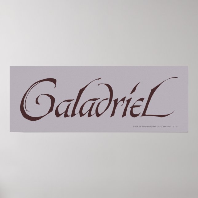 Galadriel Name Solid Poster (Front)