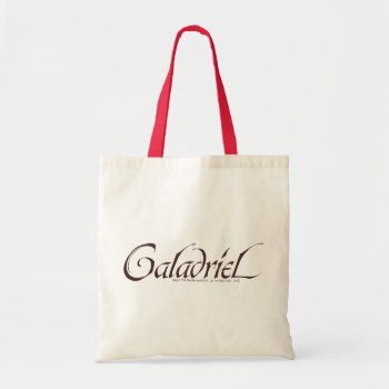 Galadriel Name Solid Tote Bag by thehobbit at Zazzle