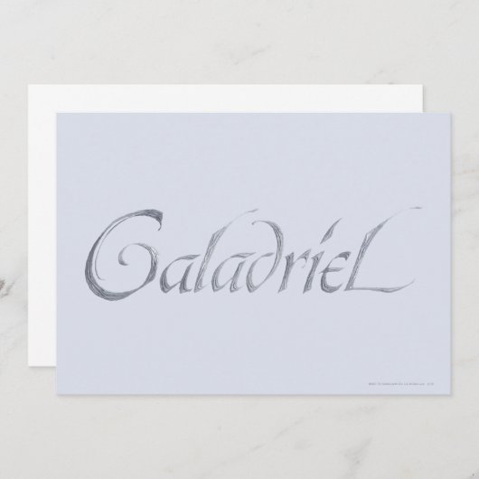 Galadriel Name Textured (Front/Back)