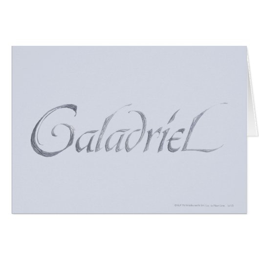 Galadriel Name Textured Cards (Front Horizontal)
