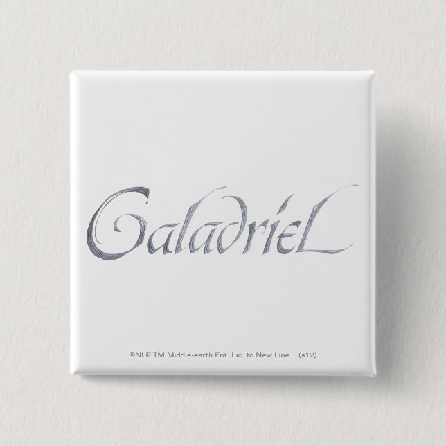 Galadriel Name Textured Pinback Button (Front)