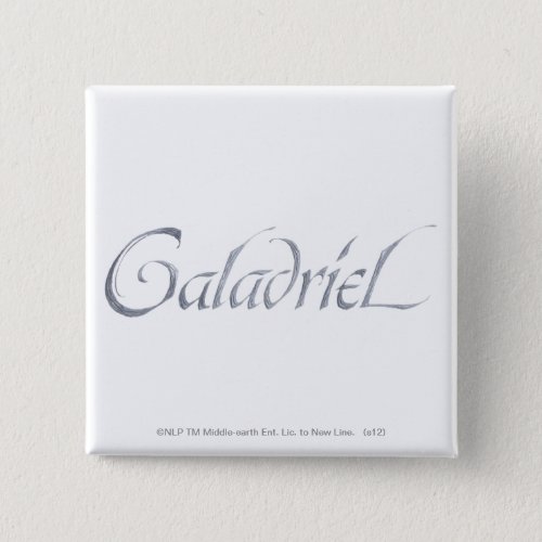 Galadriel Name Textured Pinback Button