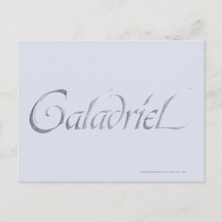 Galadriel Name Textured Postcard