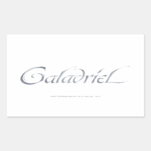 Galadriel Name Textured Rectangular Sticker