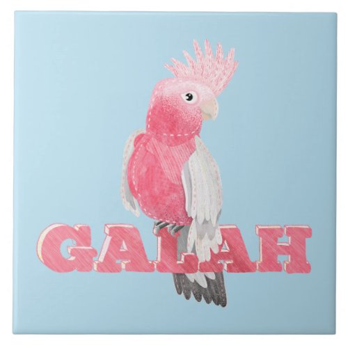 Galah Australain Bird Ceramic Tile