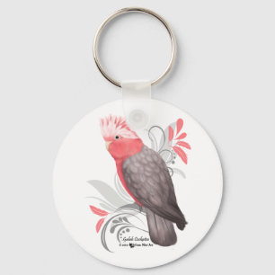 Galah Cockatoo Keychain