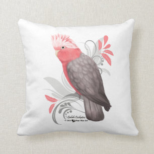 Galah Cockatoo Throw Pillow